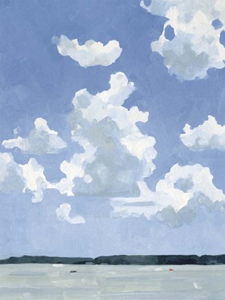 Framed July Lakeside I Print