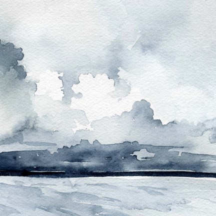 Framed Passing Rain Storm III Print