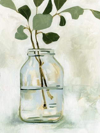 Framed Eucalyptus Branch Still Life II Print