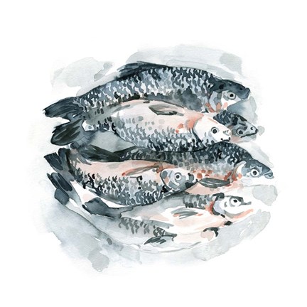 Framed Fish for Dinner I Print