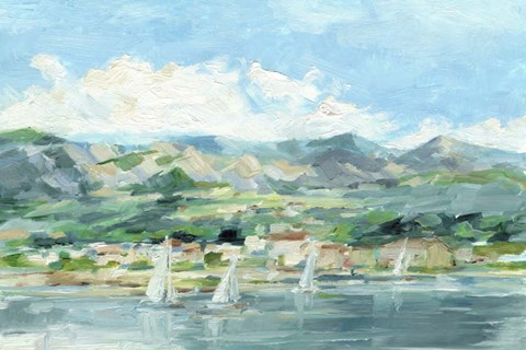 Framed Sailing Along the Coast II Print