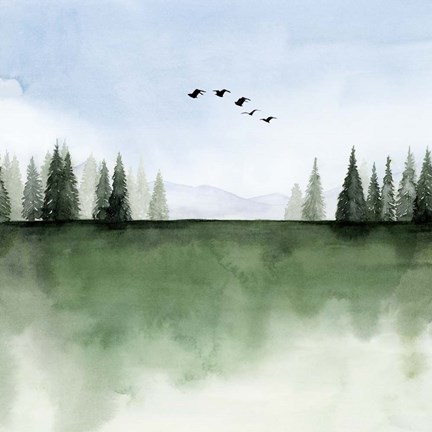 Framed Forest's Edge I Print