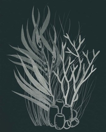 Framed Underwater Bouquet I Print