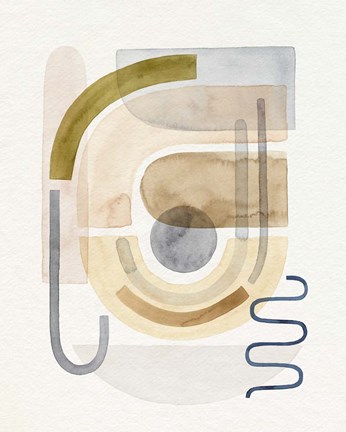 Framed Coiled I Print