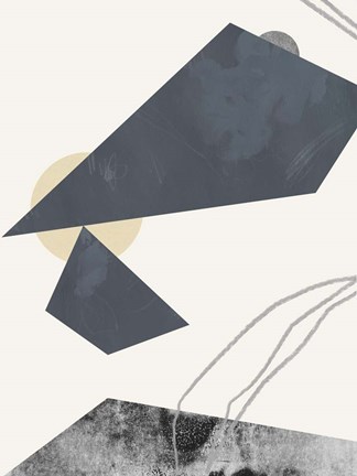 Framed Diamond Slate I Print