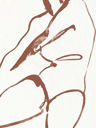 Framed Curves II Print