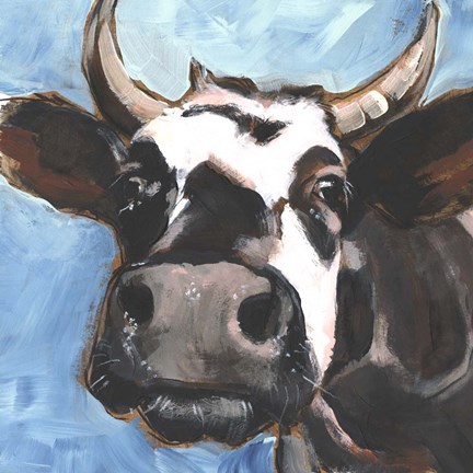 Framed Cattle Close-up II Print