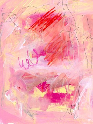 Framed Chroma Pink I Print