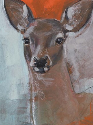 Framed Doe Eyes II Print