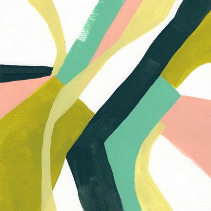 Framed Ribbon Relief I Print