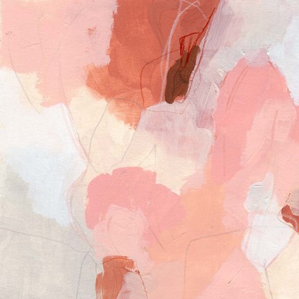 Framed Terracotta Cloud I Print