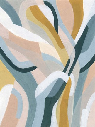 Framed Pastel Puzzle I Print