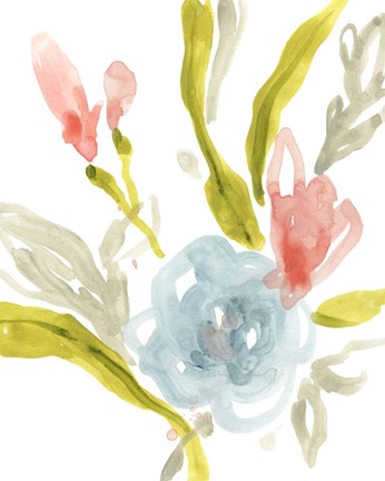 Framed Floral Sonata I Print