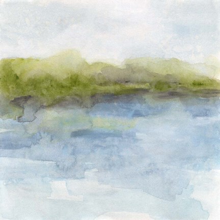 Framed Watermark Shoreline I Print