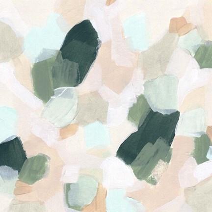 Framed Pastel Facets II Print