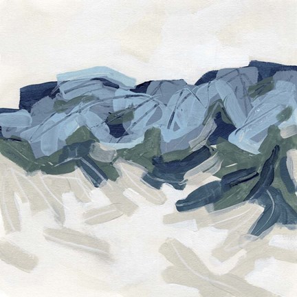 Framed Mountain Strata II Print