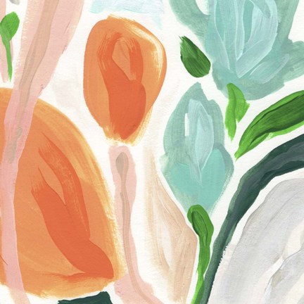 Framed Primal Flora I Print