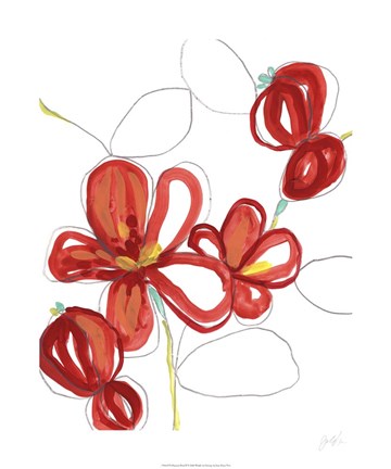 Framed Primary Petal II Print