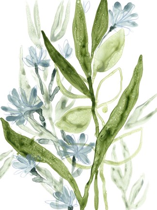 Framed Meadow Blues I Print