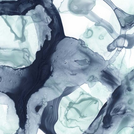 Framed Blue Cavern V Print