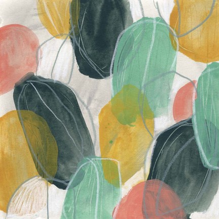 Framed Candy Lanterns II Print