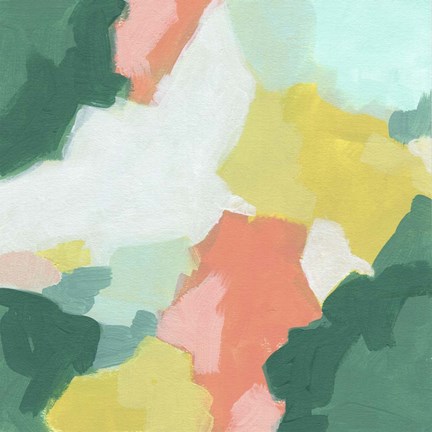 Framed Melon Mosaic IV Print