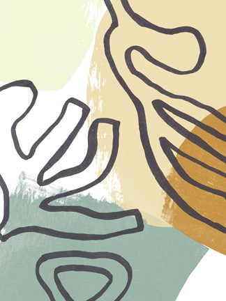 Framed Midcentury Modern Coral II Print