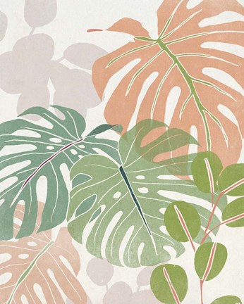 Framed Sherbet Tropical I Print