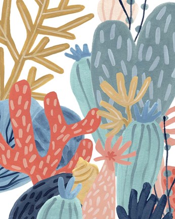 Framed Paper Reef II Print