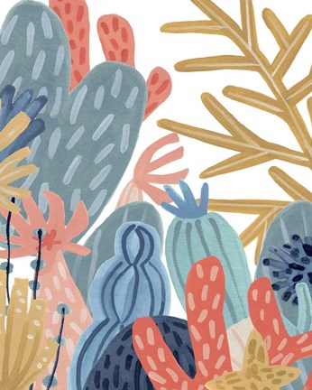 Framed Paper Reef III Print