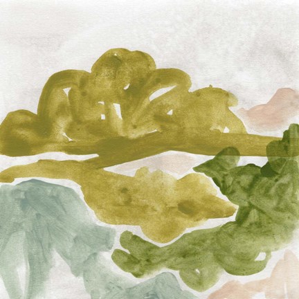 Framed Landscape Cameo VI Print