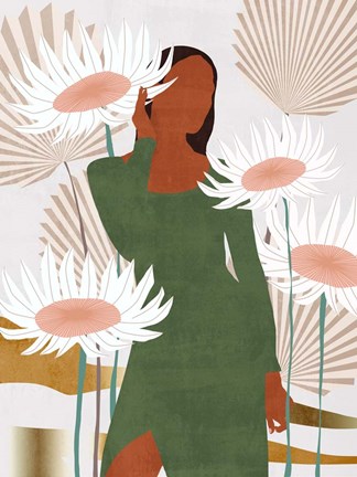 Framed Sun Kissed Woman IV Print