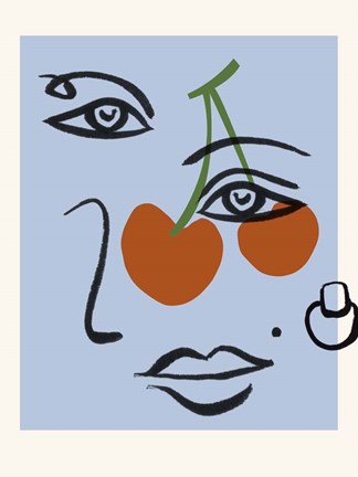 Framed Cherry Baby II Print