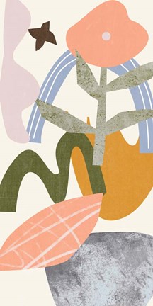 Framed Lunar Flower V Print