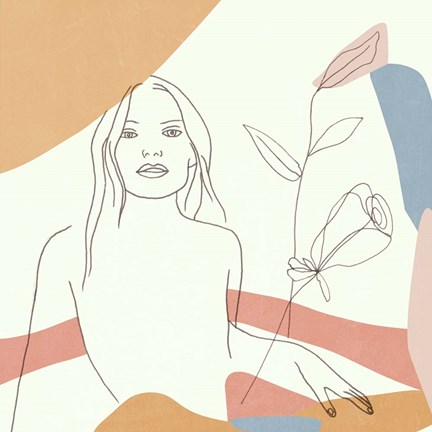 Framed Floral Fantasies II Print