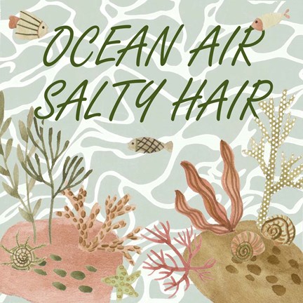 Framed Mermaid at Heart II Print