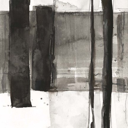 Framed Double Row Piling II Print