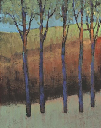 Framed Glimmer in the Forest II Print