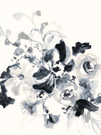 Framed Floral Entanglement I Print