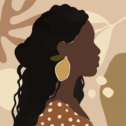 Framed Fruit Earring I Print