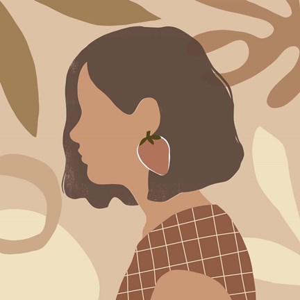 Framed Fruit Earring IV Print