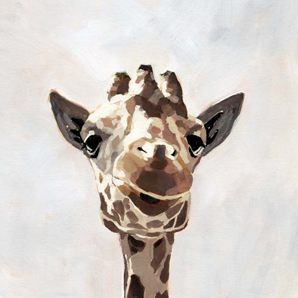 Framed Giraffe&#39;s Gaze I Print