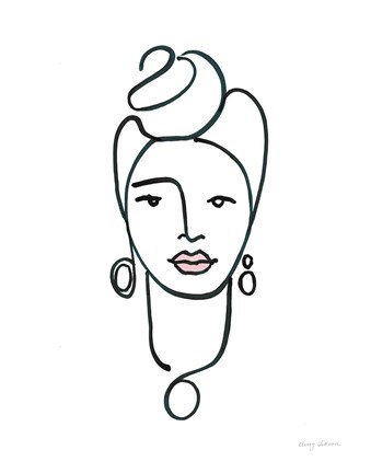 Framed Beauty IV Pink Lips Print