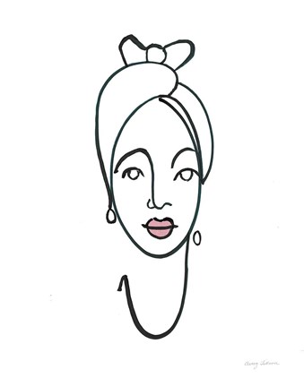 Framed Beauty I Pink Lips Print