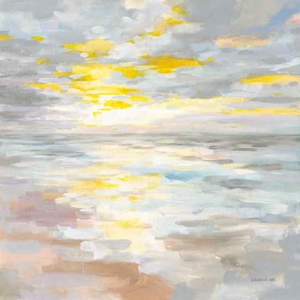 Framed Sunup on the Sea Print