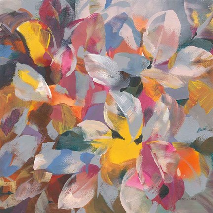 Framed Confetti Leaves Print