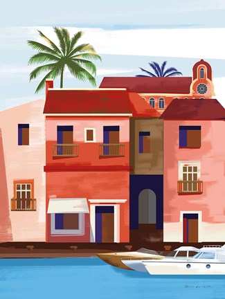 Framed Las Palmas IV Print