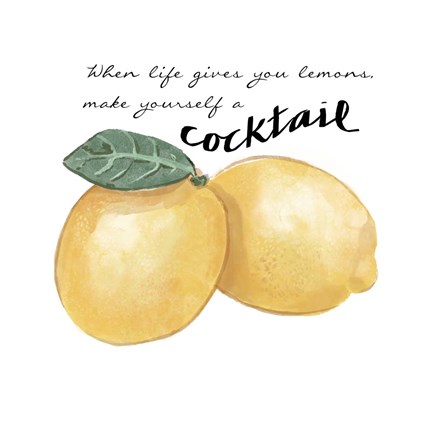 Framed Citrus Limon Sentiment III Print