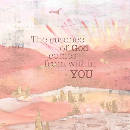 Framed Textured Sentiment Landscape II Print