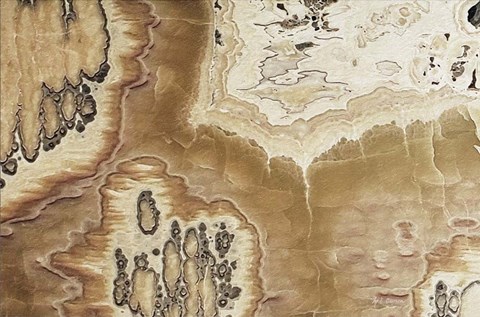 Framed Marble Colors Brown I Print